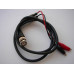 UTL02 BNC Crocodile Clip Connection Cable - Red + Black