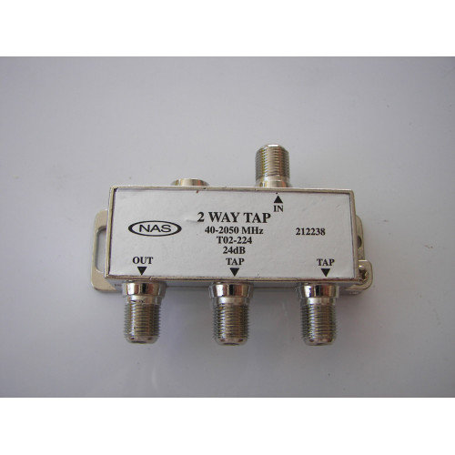 NAS T02-224 2 Way Tap Splitter 4-2050MHz