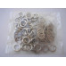 Generic coax 9mm Nut and Washer Bag of 100 Silver