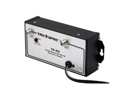 LOT of 2 UHF/VHF/FM 18-25dB Sloped Distribution Signal Amplifier Tru-Spec TA-25