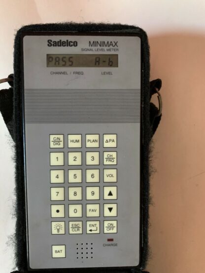 Sadelco MiniMax Signal Level CATV Meter and Carry Case, No Power Supply