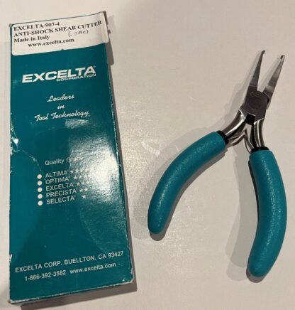 Excelta 907-4 Anti-Shock Shear Cutter Pliers Carbon Steel .050 Italy