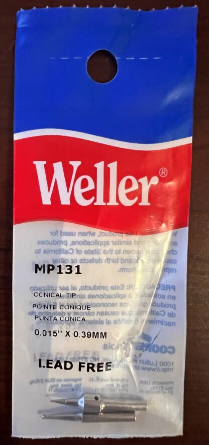 Weller MP131 Conical Tip For WM120 Iron 1/64", Iron Plated Tip W/Antioxidation