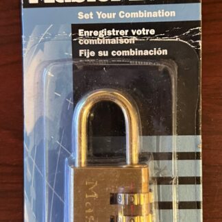 Master Lock Padlock 630DTV Combination Luggage Lock, 1-3/16" 30mm