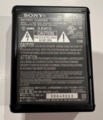 Genuine Sony BC-CS2A Battery Charger For Rechargeable AA & AAA Batteries - Image 2