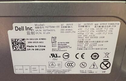 Dell H275AM-00 275W 61J2N  ATX Power Supply For Desktop Computers, Tested Good - Image 2