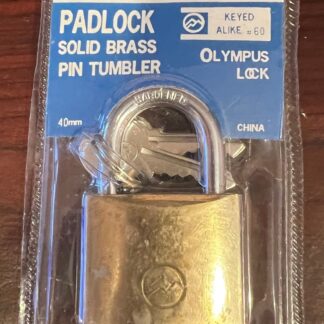 OLYMPUS BP150 1 1/2" MOUNTAIN PADLOCK SOLID BRASS 40mm