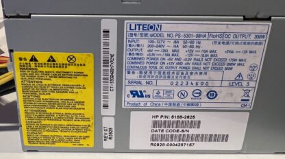 Liteon PS-5301-08HA 240V 60Hz 300W Power Supply For Desktop Computers Tested - Image 4