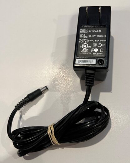 CPSA0536 AC Adapter Power Supply 120V 60Hz 1A 5V