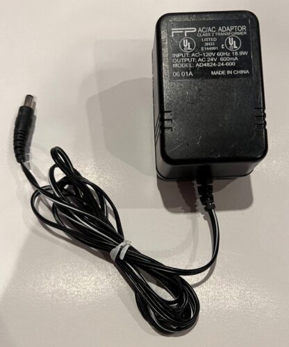 AD4824-24-600 AC/AC Adapter 3H33 E144991 120V 60Hz 18.9W AC 24V 600mA