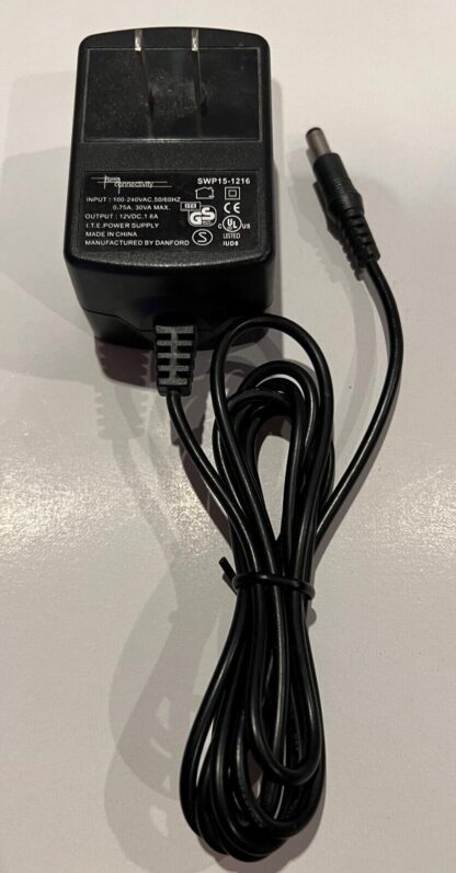 BEST CONNECTIVITY SWP15-1216 Adapter 240V 60Hz 0.75A 30VA, 12VDC 1.6A