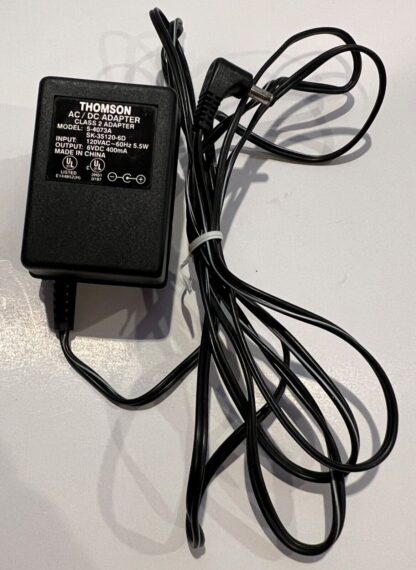 Thomson 5-4073A SK-35120-6D Adapter Power Supply 120V 60Hz 5.5W 6VDC 400mA