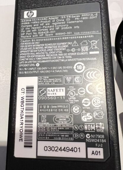HP PA-1900-32HT 19.5V 4.74A Genuine Original AC Power Adapter Charger - Image 3