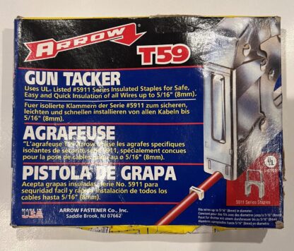 New Old Stock Arrow T-59 Gun Tacker With Instructions USA