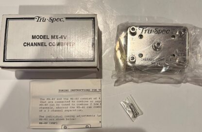 Tru - Spec Channel Combiner Model MX-4V With Tuning Instructions NEW