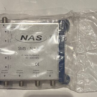 NAS SMS-5/4-P 4-way Multiswitch 40-2050MHz LNB A(14V) LNB B(18V,  22Khz) NEW