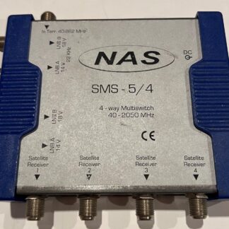 NAS SMS-5/4 4-way Multiswitch 40-2050MHz LNB A(14V) LNB B(18V,  22Khz)