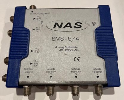 NAS SMS-5/4 4-way Multiswitch 40-2050MHz LNB A(14V) LNB B(18V,  22Khz)