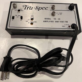 Tru-Spec Model TA-36 Amplifier UHF / VHF / FM 117V AC 60Hz 9.5W