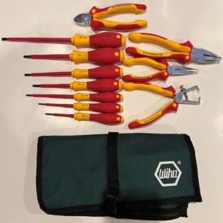WIHA 11 Piece Professional Electric Pliers/Cutters and Screwdriver Set, Germany