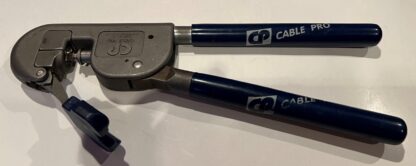 CP Cable Pro Coaxial Coax Compression Hand Tool  Blue Handle Made in USA - Image 2
