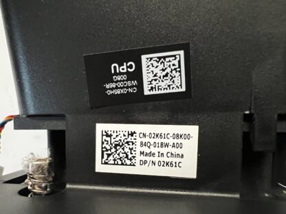 02K61C DELL Inspiron 3670 CPU Cooling Shroud  & Fan 4 PIN with Genuine Heatsink - Image 2