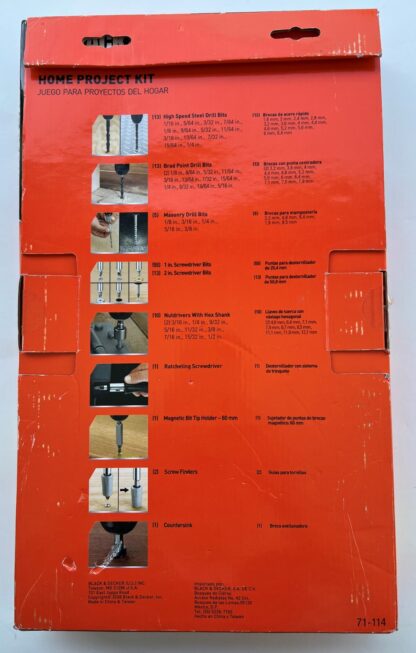 Black & Decker Home Project Kit 114 PC #71-114 - Image 4