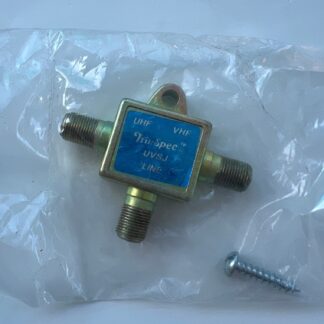 Tru-Spec UVSJ  3-input UHF and VHF splitter for TV antenna New