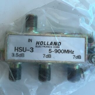 LOT OF 2 NEW Holland HSU-3  5-900MHz Diecast Satellite Cable TV  Splitter