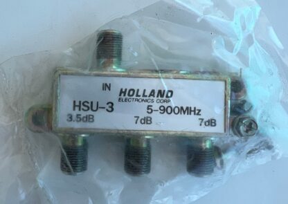 LOT OF 2 NEW Holland HSU-3  5-900MHz Diecast Satellite Cable TV  Splitter