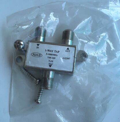 LOT OF 2 NEW NAS 212347  9dB  5-1000MHz T09-109 1-Way  Sat Cable TV  Splitter