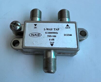 LOT OF 2  NAS 212346  6dB  5-1000MHz T09-106 1-Way  Sat Cable TV  Splitter
