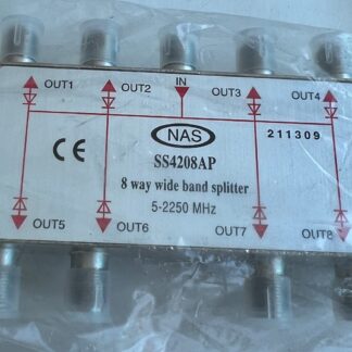 NAS 211309  8-Way Wide Band Splitter 5-2250MHz  SS4208AP