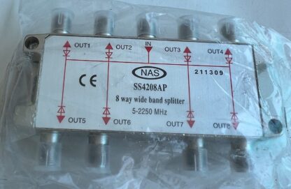 NAS 211309  8-Way Wide Band Splitter 5-2250MHz  SS4208AP