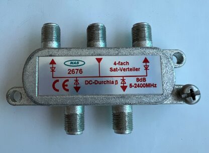 LOT OF 2 NAS 2676  5-2400MHz 4-fach Diecast Satellite Cable TV  Splitter