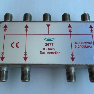 NAS 2677  8-Fach Sat-Verteiler Splitter 5-2400MHz