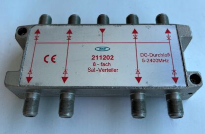 NAS 211202  8-Fach Sat-Verteiler Splitter 5-2400MHz