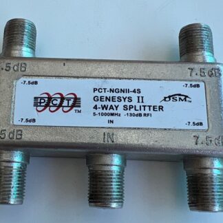 PCT-NGNII-4S GENESIS II 4-Way Coaxial Cable Satellite Splitter