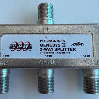 PCT-NGNII-3S GENESIS II 3-Way Coaxial Cable Satellite Splitter