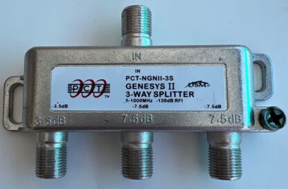 PCT-NGNII-3S GENESIS II 3-Way Coaxial Cable Satellite Splitter