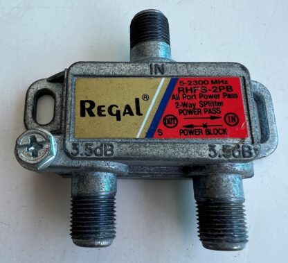 New Lot Of 2  Regal  RHFS-2PB  5-2300MHz  All Port Power Pass 2-Way Splitter - Image 5