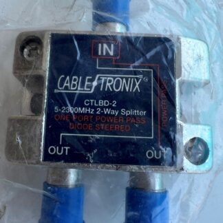 Lot Of 3 NEW Cable Tronix CTLBD-2  5-2300MHz  2-Way Splitter One Port Power Pass