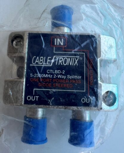 Lot Of 3 NEW Cable Tronix CTLBD-2  5-2300MHz  2-Way Splitter One Port Power Pass