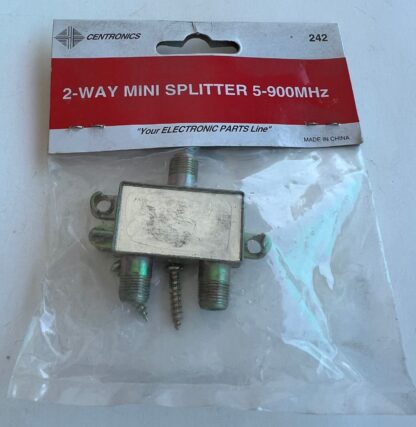 LOT OF 2 NEW CENTRONICS 242   5-900MHz   2-Way  Sat Cable TV  Mini Splitter - Image 3