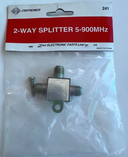 LOT OF 2 NEW CENTRONICS 241   5-900MHz   2-Way  Sat Cable TV   Splitter - Image 2