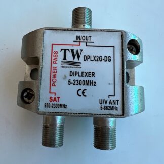 TW DPLX2G-DG Diplexer 5-2300MHz For Use With Satellite or Cable TV