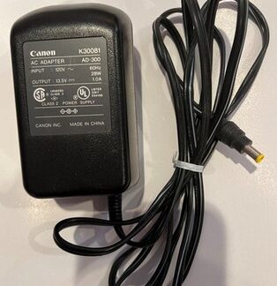 Canon K30081 Power Supply AC Adapter AD-300 Output 13.5V Input 120V 60Hz 28W