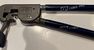CP Cable Pro Coaxial Coax Compression Hand Tool Blue Handle Made in USA