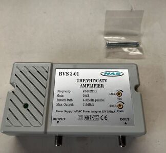 UHF VHF CATV Secure Cable TV Amplifier NAS BVS 3-01 30dB 47-862MHz