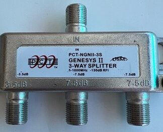 PCT-NGNII-3S GENESIS II 3-Way Coaxial Cable Satellite Splitter